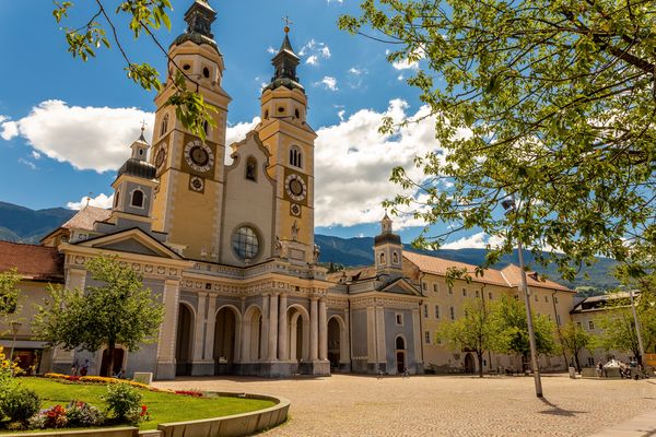 The pretty town of Brixen at the start of the Alta Via 2