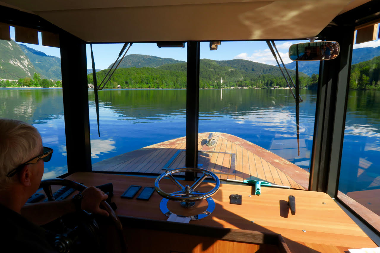 Boat on Lake Bohinj
