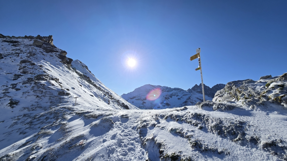 Nearing the Col des Roux on the Haute Route, Switzerland