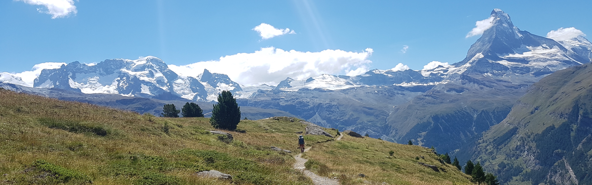 The Europaweg with Matterhorn views