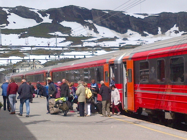 The summit of the Oslo-Bergen line at Finse