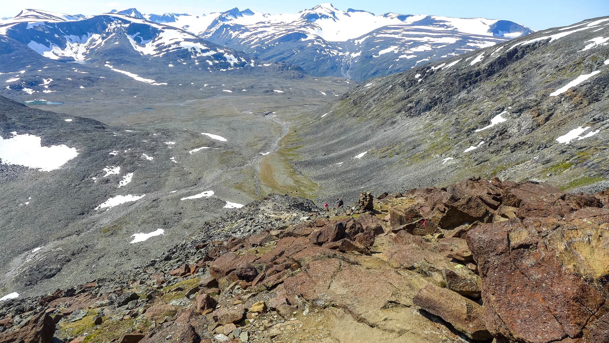 Boulder field on the ascent of Glittertind
