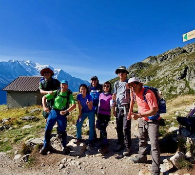 guided group on an Alpine Exploratory holiday