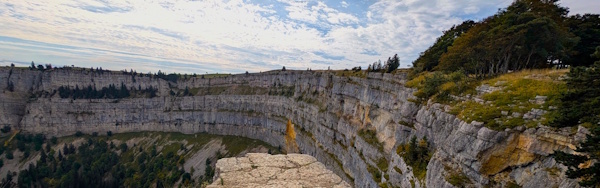 the Creux du Van on the Jura Crest Trail
