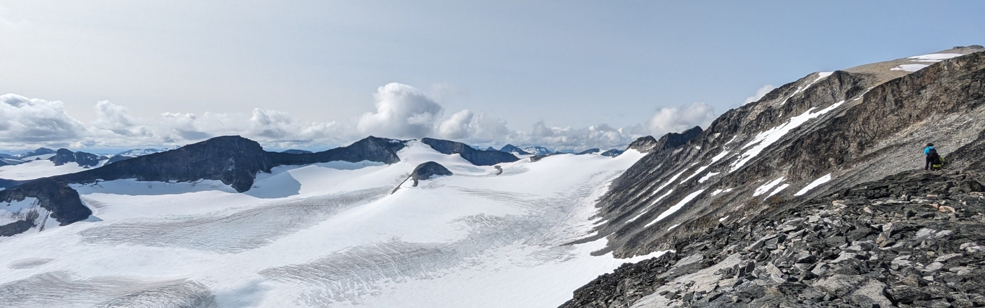 Views from Galdhoppigen in the Jotunheimen, Norway