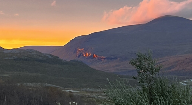 Sunset over the Kungsleden