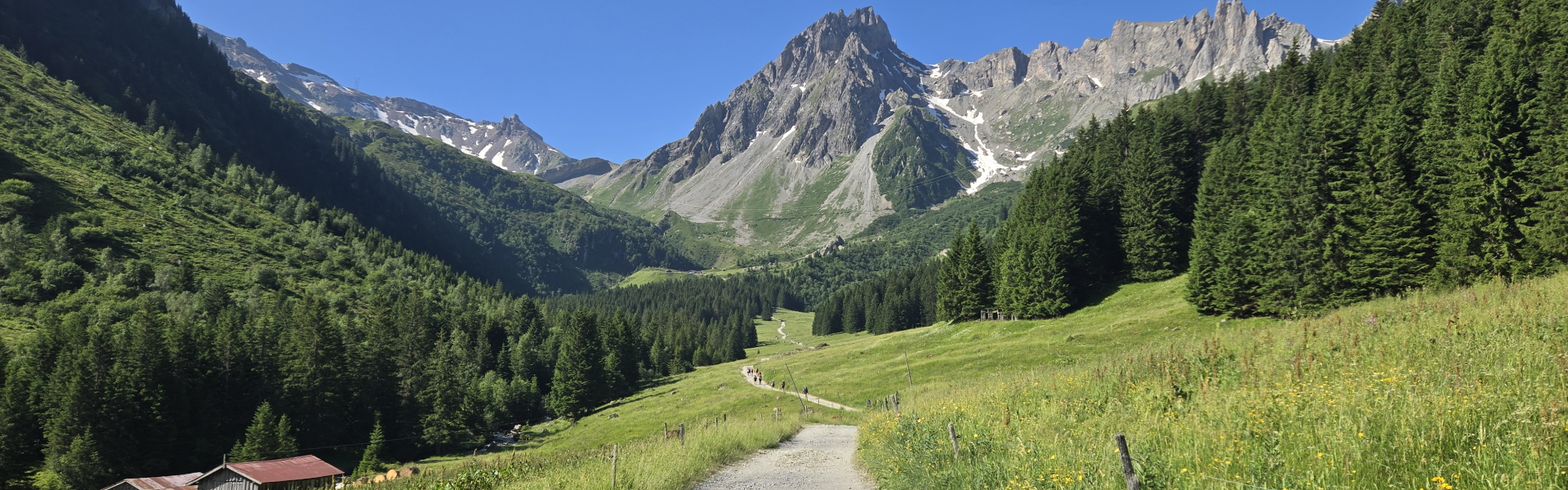 On the way to Col du Bonhomme on the TMB