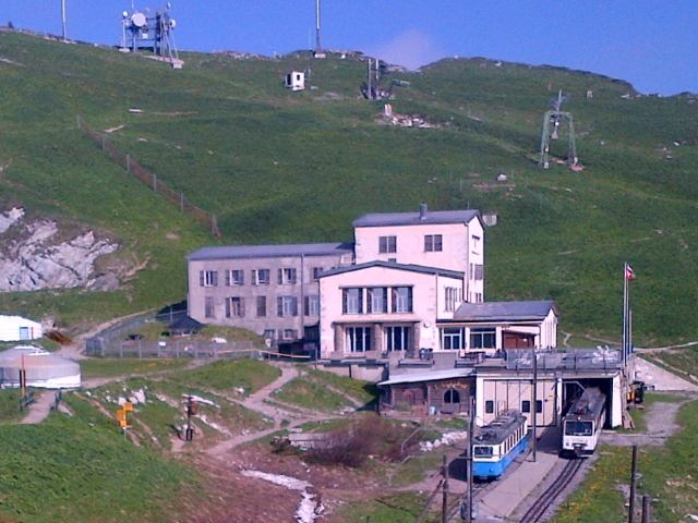 The summit of the Rochers de Naye above Montreux