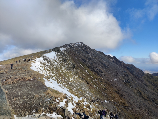 Towards the summit of Snowdon, Wales