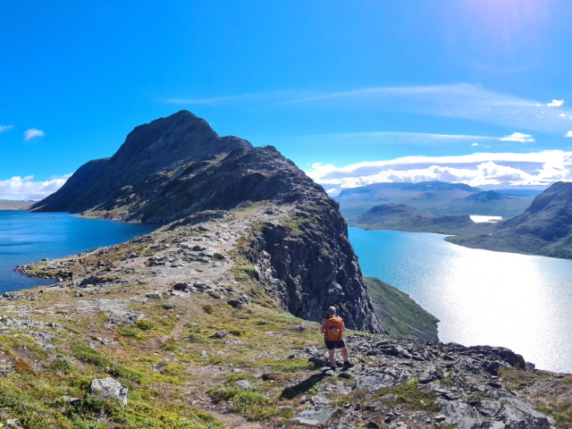 The Besseggen Ridge in the Jotunheimen National Park