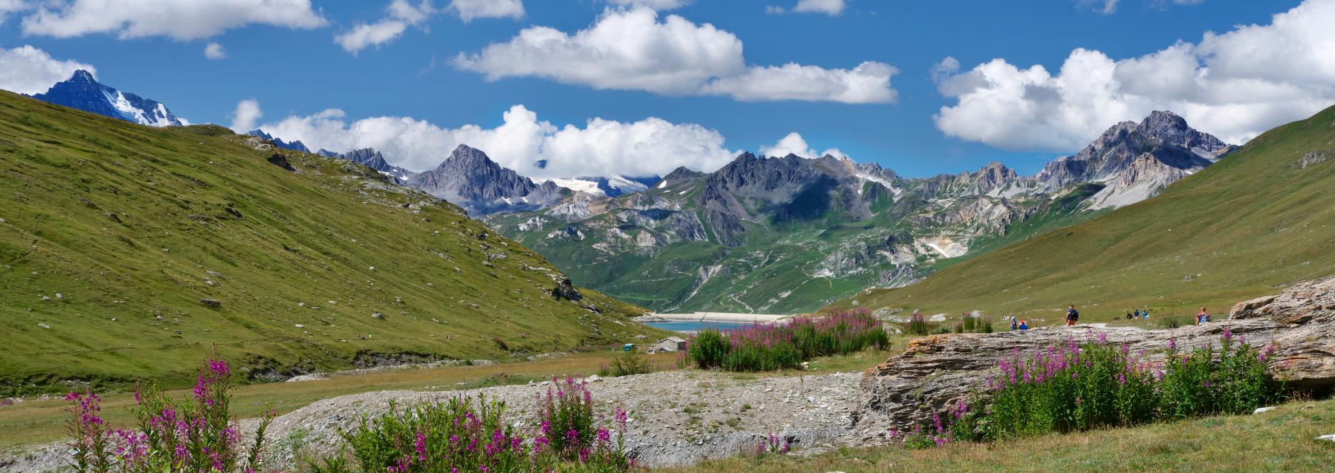 Lac de Tignes on the Tour of the Vanoise