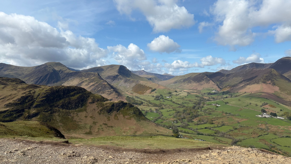 The view from the ascent of Catbells