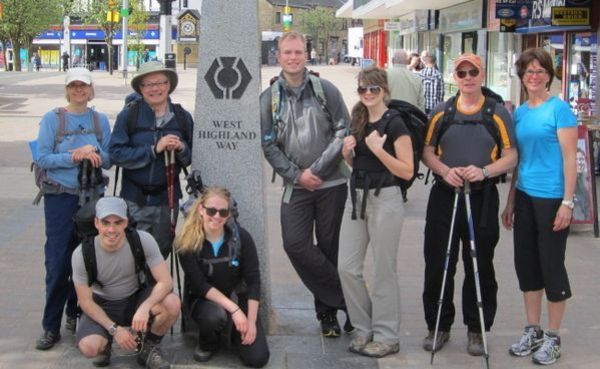 Start of the West Highland Way in Milngavie